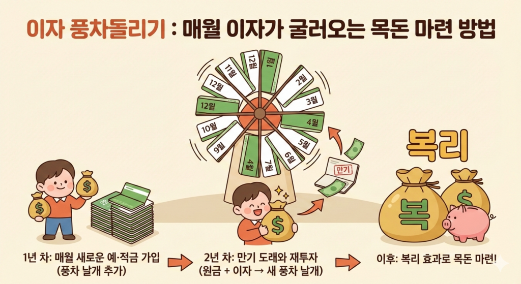 이자 풍차돌리기 전략
